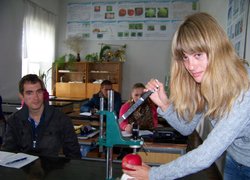 Щільність яблук сорту Пінова визначає Марія Дробот
