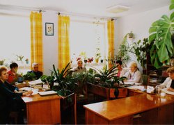 Кафедра ботаніки (зліва-направо): Свистун О.В., Парубок М. І., Гаврилюк В.А., Кравець Т.О.,  Казанюк Н.Ф., Геркіял З.В., Романщак С.П.