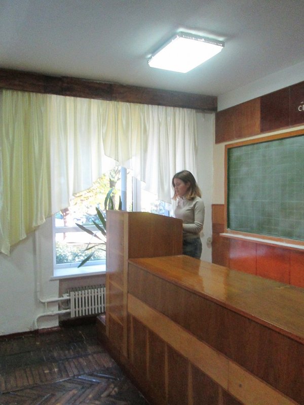 Студентка ІІІ курсу Ольга Голубчик  доповіла на тему «Чиста продуктивність фотосинтезу посівів тритикале озимого за дії гербіцидів і регуляторів росту рослин»