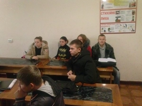 Засідання студентського наукового гуртка кафедри екології та безпеки життєдіяльності