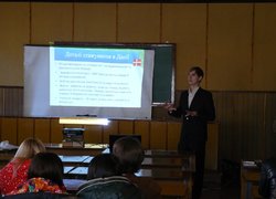 Зустріч студентів  з фахівцем відділу міжнародних звʼязків Уманського НУС