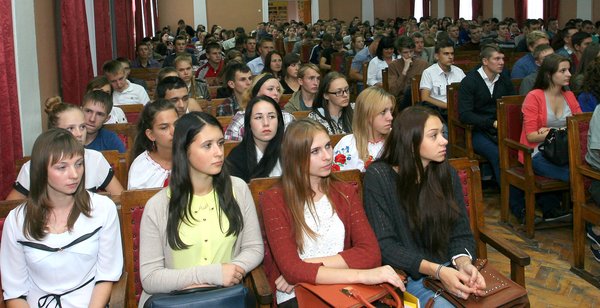 Відбулася зустріч ректора університету зі студентами першого курсу