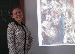 студ. 11-еп гр. Кулікова Анна з доповіддю Чотиривимірний простір у мистецтві