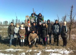 31-зр група після виконання норми 17.02.2015 р.  (доцент Володимир Майборода – в центрі)