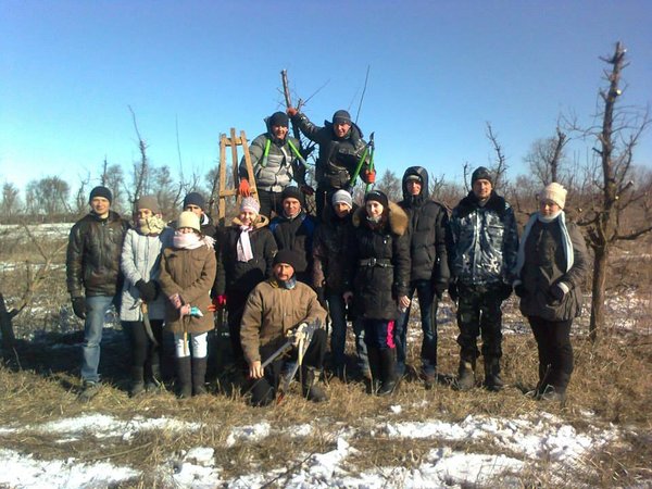 31-зр група після виконання норми 17.02.2015 р.  (доцент Володимир Майборода – в центрі)