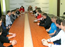 Відбулася зустріч ректора Уманського НУС зі спортсменами
