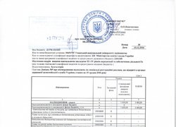 Зміни до кошторису на 2016 рік