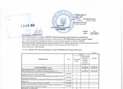 Зміни до кошторису на 2016 рік
