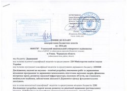 Зміни до плану використання бюджетних коштів на 2016