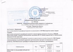 Зміни до плану використання бюджетних коштів на 2016 рік (ст. 1)