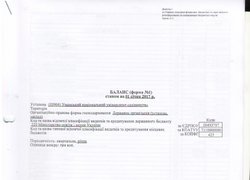 Баланс станом на 01 січня 2017 року