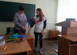 Зустріч студентів факультету менеджменту з головою Уманської міськрайонної організації Товариства Червоного Хреста