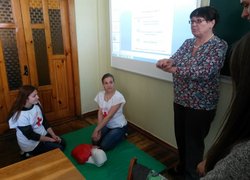 Валентина Чорна,  голова Уманської міськрайонної організації Товариства Червоного Хреста