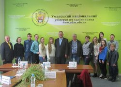Зустріч стипендіатів Стена Форбса Уманського НУС з делегацією м. Девіс