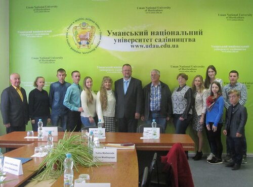 Зустріч стипендіатів Стена Форбса Уманського НУС з делегацією м. Девіс