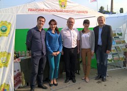Представники Уманського НУС в перший день виставки АГРОЕКСПО