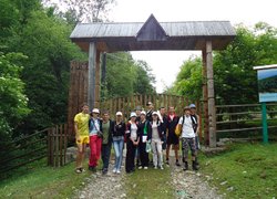 Students practice in the Carpathians