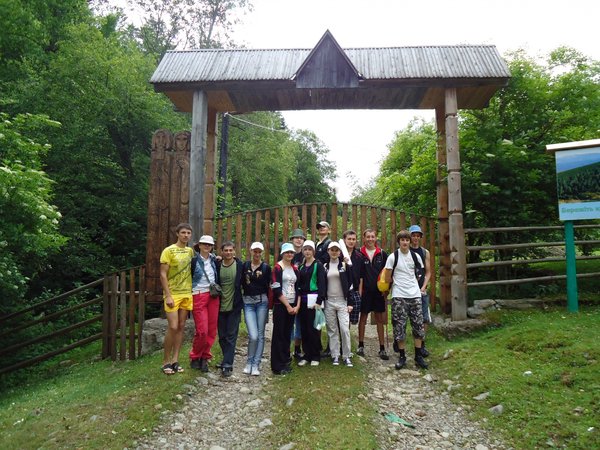 Students practice in the Carpathians