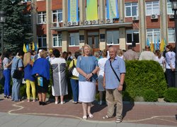 Делегація колективу Уманського НУС взяла участь у заходах до Дня Державного Прапора України
