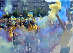 Делегація колективу Уманського НУС взяла участь у заходах до Дня Державного Прапора України