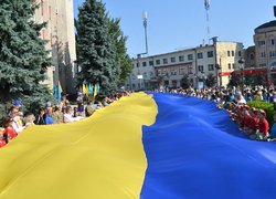 Делегація колективу Уманського НУС взяла участь у заходах до Дня Державного Прапора України