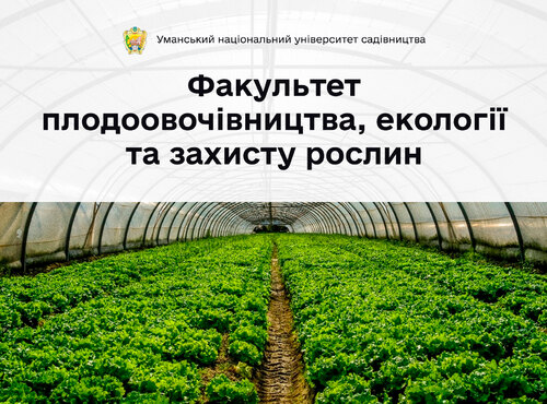 Вступайте на факультет плодоовочівництва, екології та захисту рослин, щоб знати все про рослини, екологію, захист рослин, опанувати біологію та біохімію
