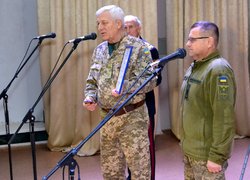 Зустріч козаків Уманського КОША зі студентами Уманського НУС