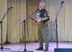 Зустріч козаків Уманського КОША зі студентами Уманського НУС