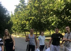 Всеукраїнська акція "Хай небо буде мирним, а Україна чистою" в нашому університеті триває...