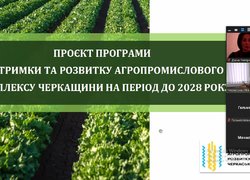 Презентація Програми підтримки та розвитку агропромислового комплексу Черкащини на період до 2028 року