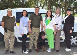 Колектив Уманського НУС познайомився з роботою поліцейських кінологів та їхніх вихованців 