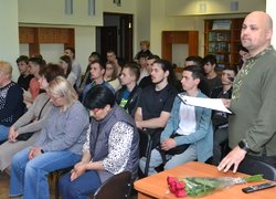 В Уманському НУС відбулася зустріч із захисником, поетом та земляком Сергієм БІДНЯЧУКОМ