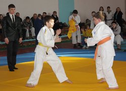 Арбітр поєдинку студент педуніверситету Горбатюк Артем