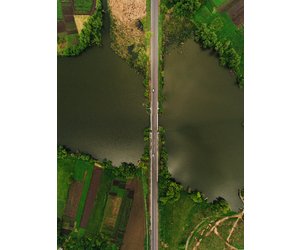 Road above the river